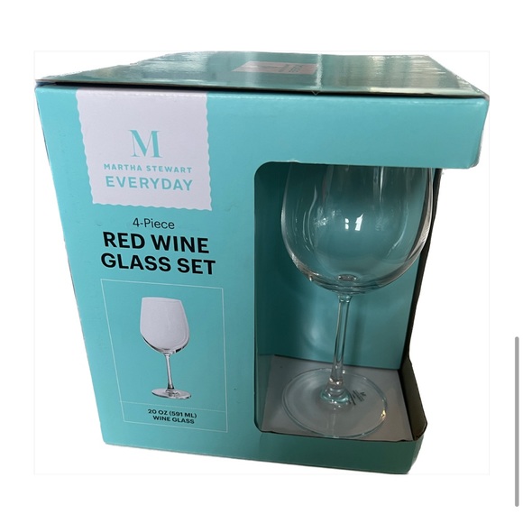 Martha Stewart Everyday 4 Piece 20oz Red Wine Glass Set - Picture 2 of 8